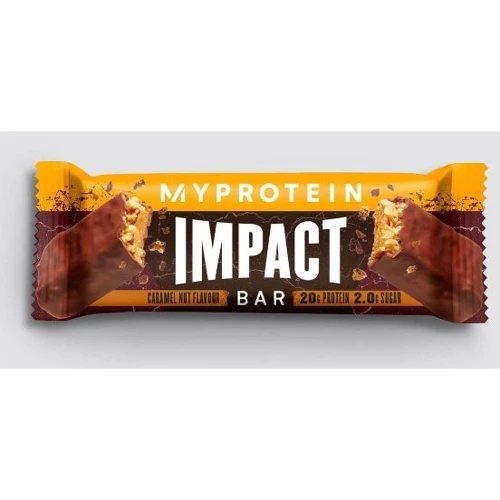 Протеиновый батончик Myprotein Impact Protein Bar 64 g / Caramel Nut