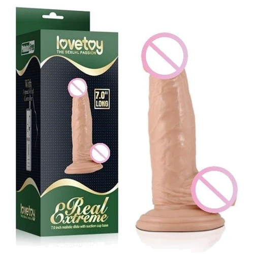 Фаллоимитатор LoveToy Real Extreme Dildo Flesh 7"