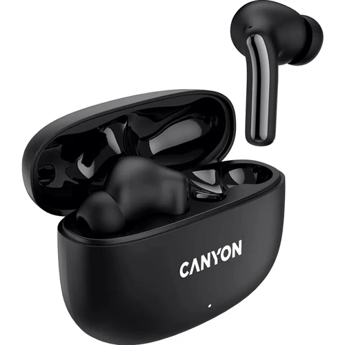 Навушники Canyon OnGo 9 Black: Додатково Совместимость с Apple, Совместимость с Android, TWS наушники, Басовые наушники