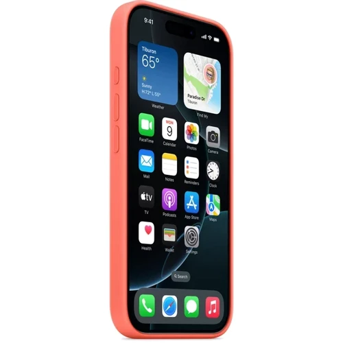 Чехол для iPhone Apple iPhone 16 Pro Silicone Case with MagSafe - Tangerine (MDFY4ZM/A): Тип аксессуара чехол