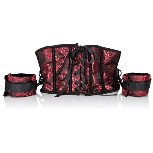 Корсет с наручниками Scandal Corset With Cuffs (SE2712-75-3)