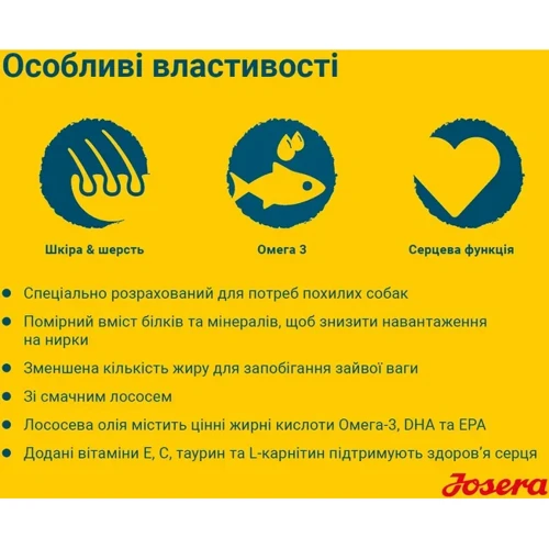 Сухой корм для собак Josera SeniorPlus для пожилых собак 12.5 кг (50012863): Возраст Взрослые