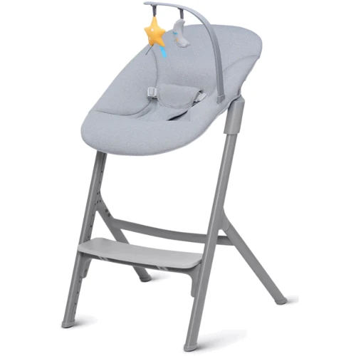 Стульчик для кормления с шезлонгом Kinderkraft Igee Calmee Cloudy Grey (KHIGCA00GRY0000)