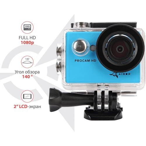 Экшн камера AirOn ProCam Blue: Тип cпортивный видеорегистратор