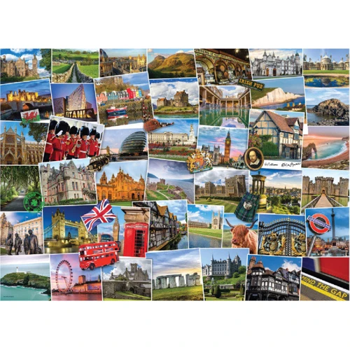 Пазл Eurographics Дорогами Великобритании, 1000 элементов (6000-5464): Производитель EuroGraphics