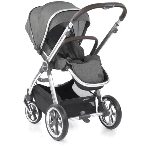 Універсальна коляска 2 в 1 BabyStyle Oyster 3 Mercury / Mirror NEW: Кількість блоків 2