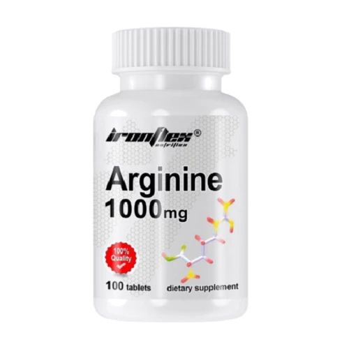 Амінокислота для спорту IronFlex Arginine 1000 mg 100 tab / 33 servings