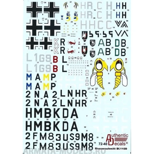 Декаль Authentic Decals для літака Лавочкін Ла-7 AD7270