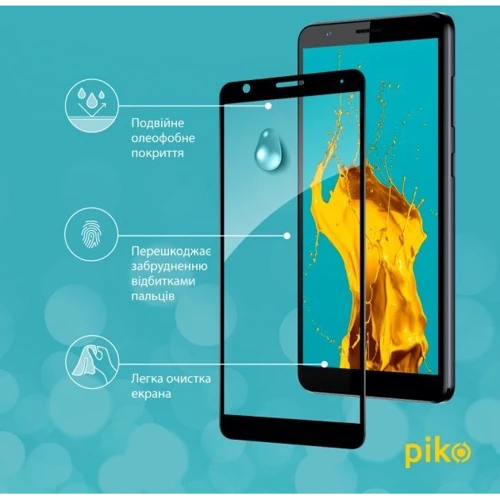 Аксесуар для смартфона Piko Tempered Glass Full Glue Black для ZTE Blade A31 Plus: Матеріал стекло