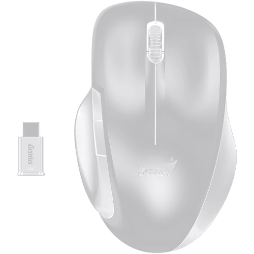 Мишка Genius Ergo 8200S Type-C Receiver, Silver (31030029404)