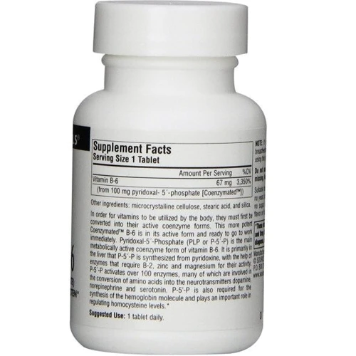 Source Naturals Coenzymated B-6 Коэнзим витамина В6 60 таблеток: Тип Витамин B