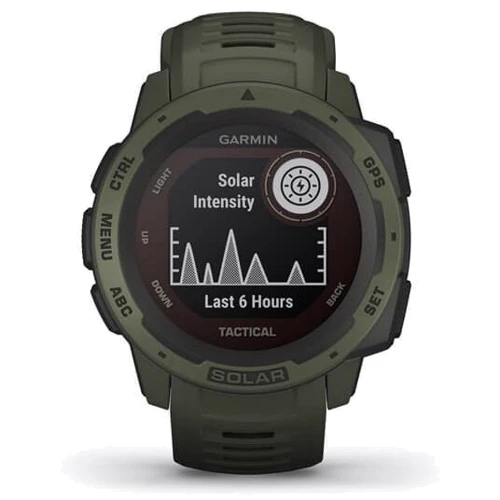 Смарт-часы Garmin Instinct Solar Tactical Edition Moss (010-02293-04): Дисплей 0.9" (128x128)