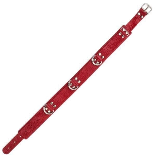 Ошейник Slave leather collar, red