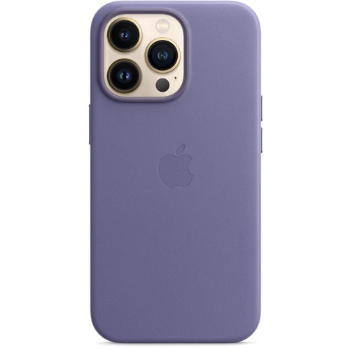 Чехол для iPhone Apple Leather Case with MagSafe Wisteria (MM1F3) for iPhone 13 Pro: Материалы кожа