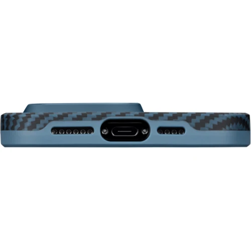Чехол для iPhone Pitaka MagEZ Case Pro 4 Twill 1500D Black/Blue (KI1508PMPA) for iPhone 15 Pro Max фото 5