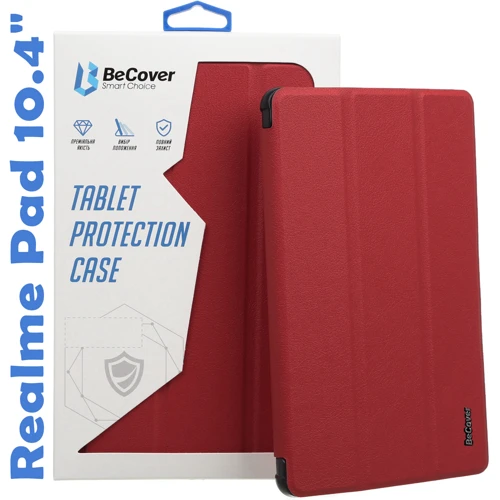Аксесуар для планшетних ПК BeCover Smart Case Red Wine для Realme Pad 10.4" (708269)
