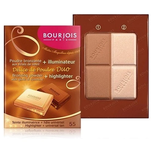 Bourjois Delice de Poudre DUO Пудра для обличчя блискуча з ефектом засмаги 16.5 g: Стать Для женщин