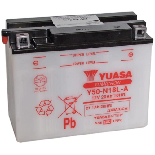 Мотоциклетный аккумулятор 12В Yuasa Y50-N18L-A