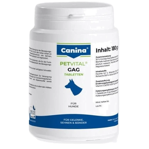 Глюкозамин Canina Petvital GAG глюкозамин с экстрактом мидий 180 шт. (4027565723317)