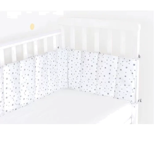 Бортик в кроватку Cosas Starsfall Grey White 30х180 см (4822052055762)