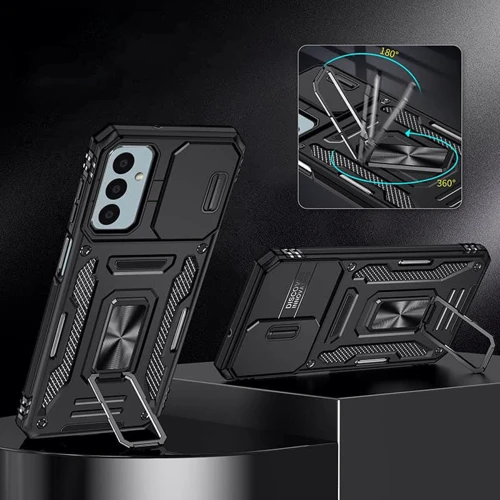 Чехол для телефонов Mobile Case Camshield Army Ring Black for Samsung A256 Galaxy A25 5G: Тип накладка на заднюю часть