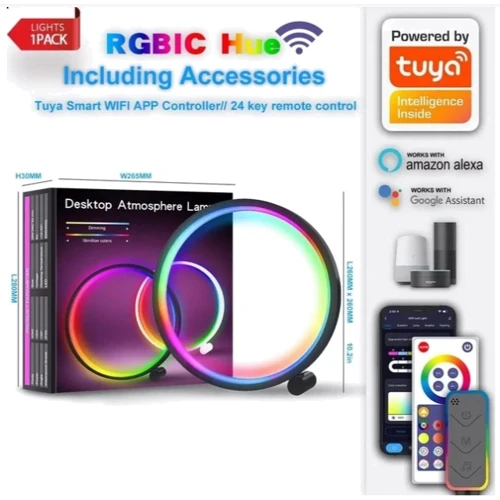 Настольная лампа Inspire RGB SAL-052 10W 46led Bluetooth: Особенности Регулировка яркости, Таймер, Подсветка корпуса