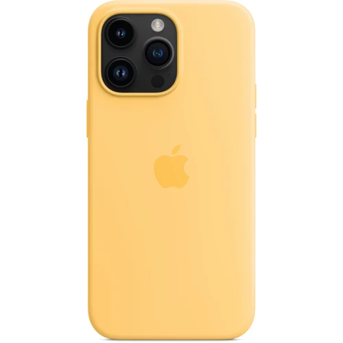 Чехол для iPhone Apple Silicone Case with MagSafe Sunglow (MPU03) for iPhone 14 Pro Max: Цвет желтый