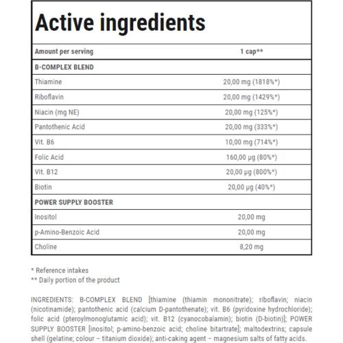 Trec Nutrition Vitamin B Complex 60 caps / 60 servings: Пол Унисекс