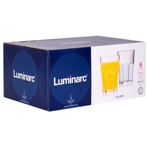 Стакан Luminarc Tuff 6X410 мл (Q2245 *): Тип набір склянок