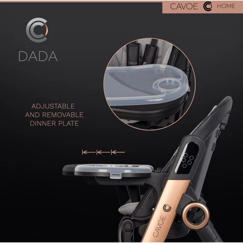 Стульчик для кормления - качели Cavoe Dada Meteorite (EH/CA/DADA/ME): Регулировка высоты стула 6 положений