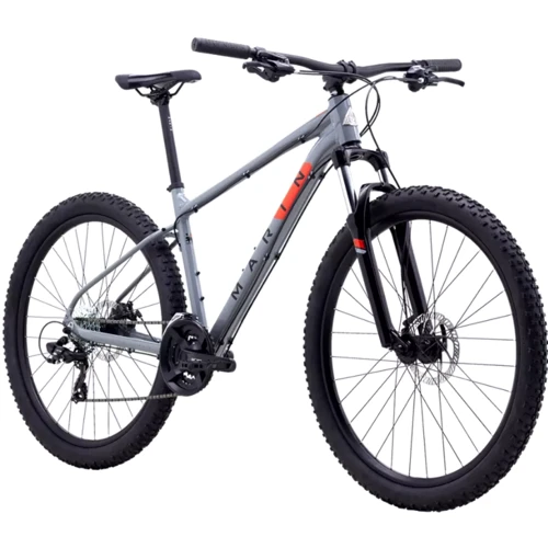 Велосипед 29 Marin BOLINAS RIDGE 1 рама - L 2023 Gloss Grey/Black/Roarange: Материал рамы Алюминий