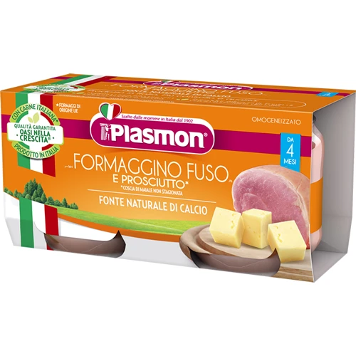 Пюре Plasmon Formaggino Fuso e Proscciutto 100% Naturale, 160 г (WT4406)