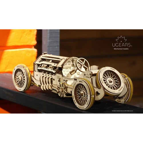 Механічний 3D пазл UGEARS "Спорткар U-9 Гран-прі" (70044) фото 4