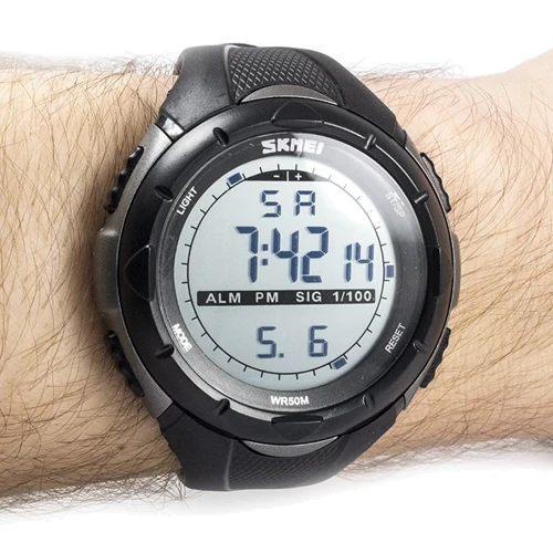 Наручний годинник Skmei 1025 Titanium BOX: Тип циферблата Цифровий (електронний)