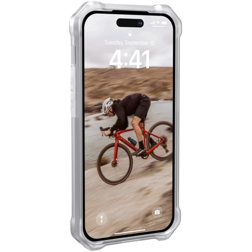 Чехол для iPhone Urban Armor Gear UAG Essential Armor Magsafe Frosted Ice (114091110243) for iPhone 14 Pro: Материалы поликарбонат и полиуретан