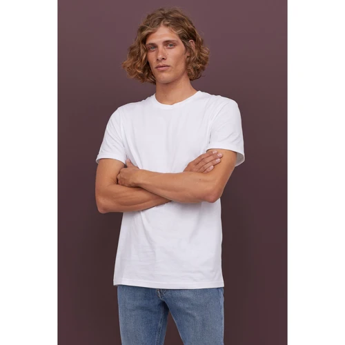 Футболка H&M 6858169 M белая: Вид Футболки