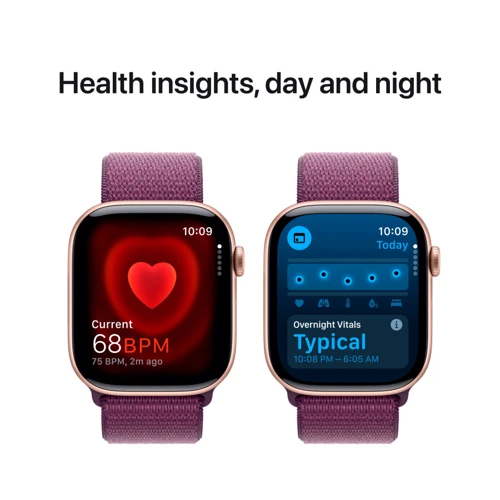 Apple Watch Series 10 46mm GPS Rose Gold Aluminium Case with Plum Sport Loop (MWWV3QH/A) UA фото 6