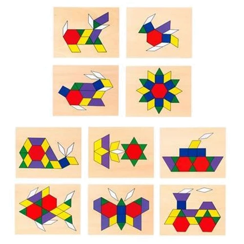 Игровой набор Viga Toys Мозаика с шаблонами (50029)