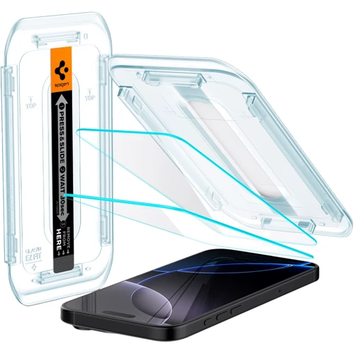 Защитное стекло для iPhone Spigen Tempered Glass EZ FIT GLAS.tR SLIM 2 Pack (AGL07907) for iPhone 16 Pro Max