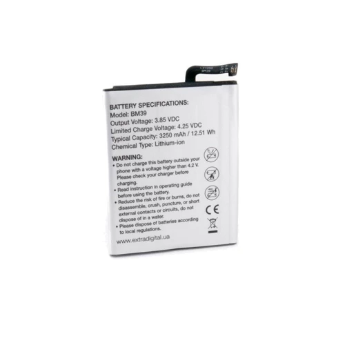 Аккумулятор ExtraDigital 3250mAh (BM39) for Xiaomi Mi6: Производитель ExtraDigital