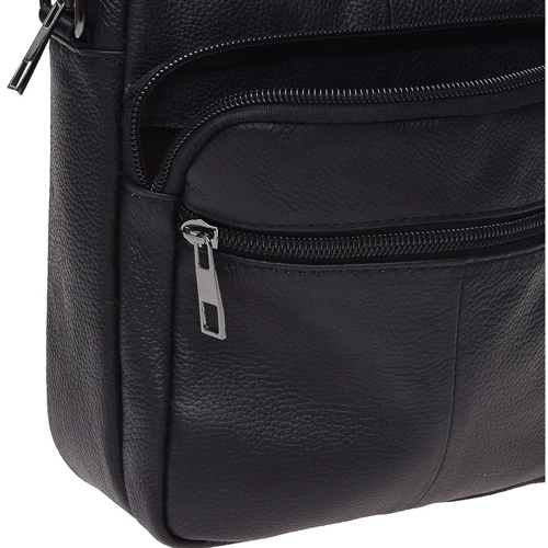 Чоловіча сумка через плече Keizer чорна (k12610-black): Застібка Блискавка