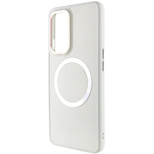 Чехол для телефонов TPU Case Bonbon Metal Style with MagSafe White for OnePlus 9 Pro: Материал TPU (термополиуретан)