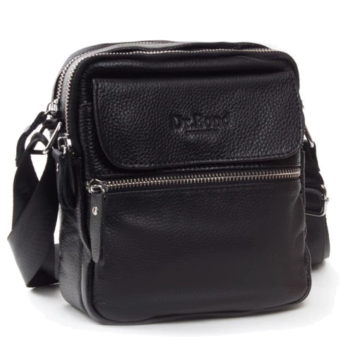 Мужская сумка через плечо Dr. Bond черная (8507 black)