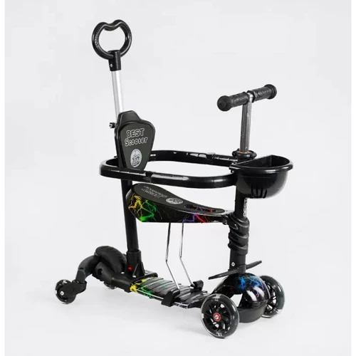 Детский самокат 5 в 1 Best Scooter LS-41629 Черный