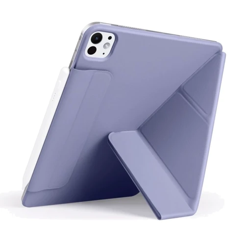 Аксессуар для iPad BeCover Ultra Slim Origami Magnetic with Pencil mount Deep Purple for iPad Pro 11 2024 M4 (712963): Особенности защита спереди, сзади и в углах, покрытие из микрофибры, Стильный дизайн, трансформируется в подставку, Удобно держать в руке, закрывается на магнитный клапан