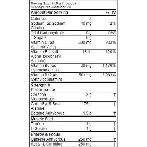 Muscle Pharm Assault 333 g/ 30 servings/ Blue Raspberry: Тип Комплекс до тренировки
