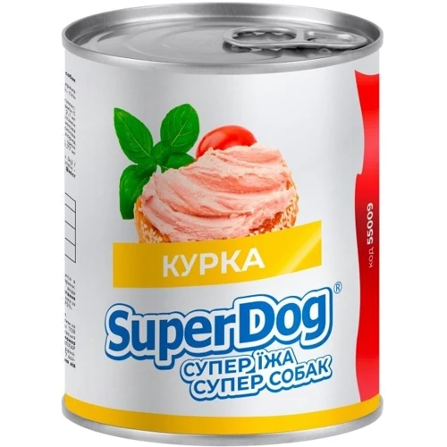 Вологий корм для собак WAUDOG SuperDog з куркою 800 г (55009)