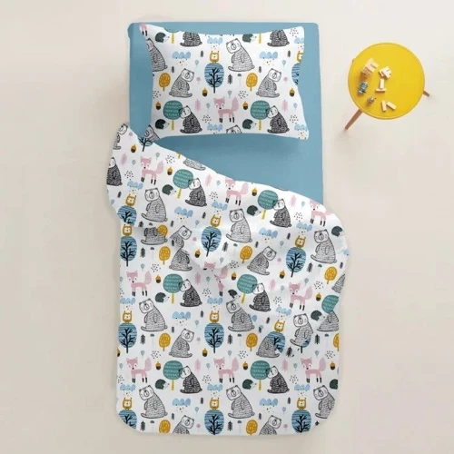 Комплект постільної білизни Cosas AnimalsForest Sky підлітковий (4822052068731)