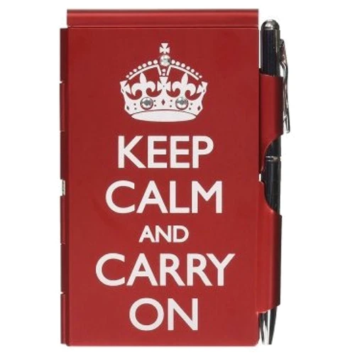 Карманный блокнот с ручкой Troika Keep calm (FN1580)