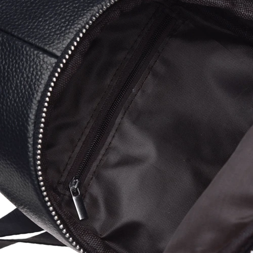 Чоловіча сумка-слінг Borsa Leather чорна (K1142-black) фото 9